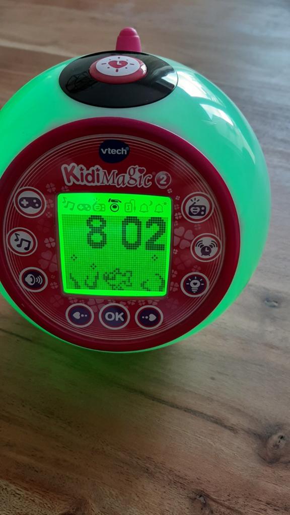 Vtech wekker met verschillende kleurtjes., Ophalen of Verzenden, Zo goed als nieuw