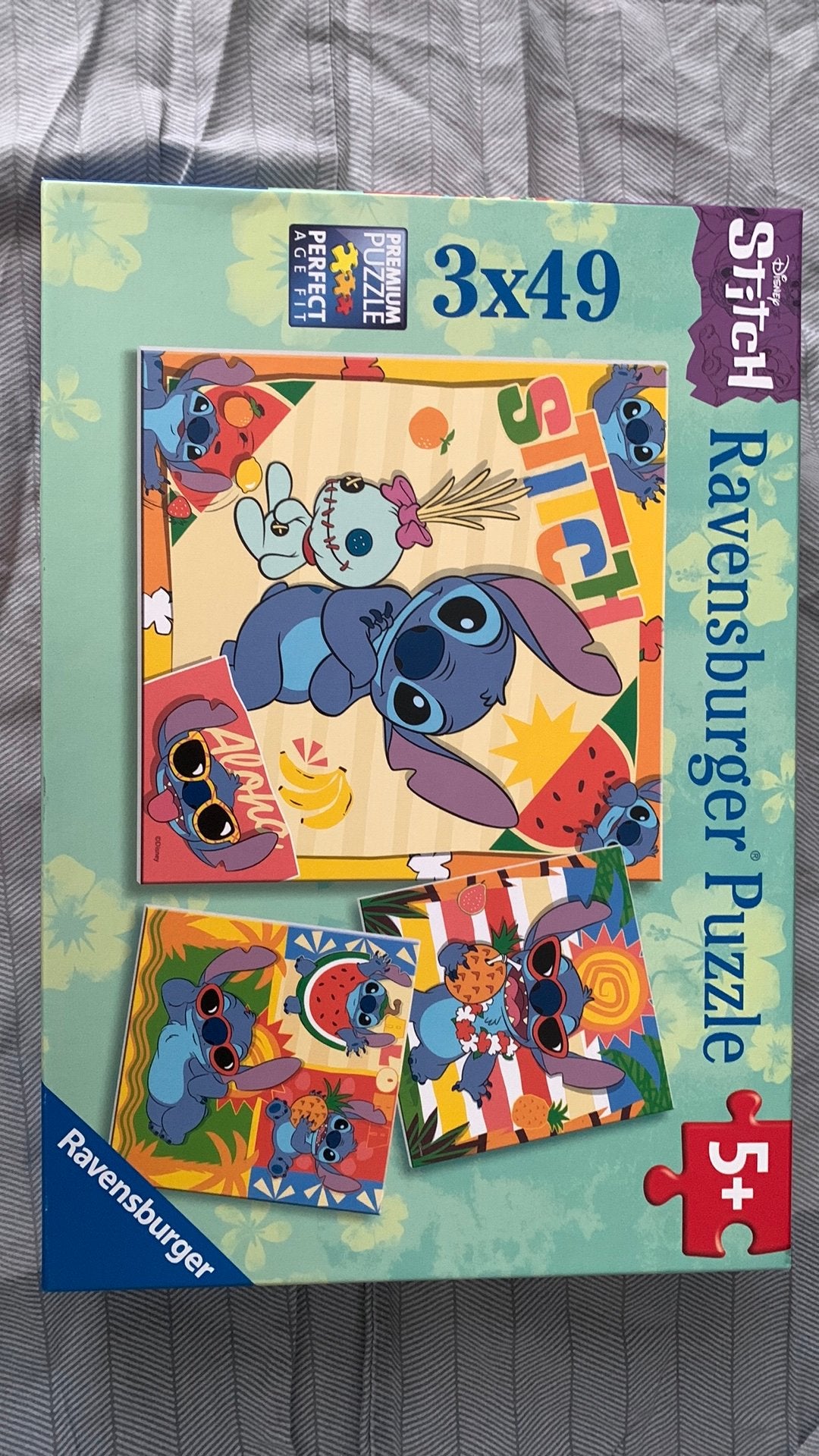 Puzzel Stitch 3x 49 stukjes, Ophalen of Verzenden, 10 tot 50 stukjes, Nieuw, 4 tot 6 jaar
