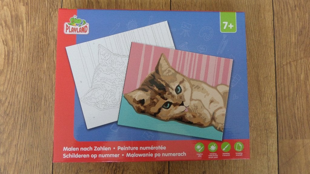 schilderen op nummer 7+ poes Nieuw merk Playland, Ophalen of Verzenden, Nieuw, Knutselen