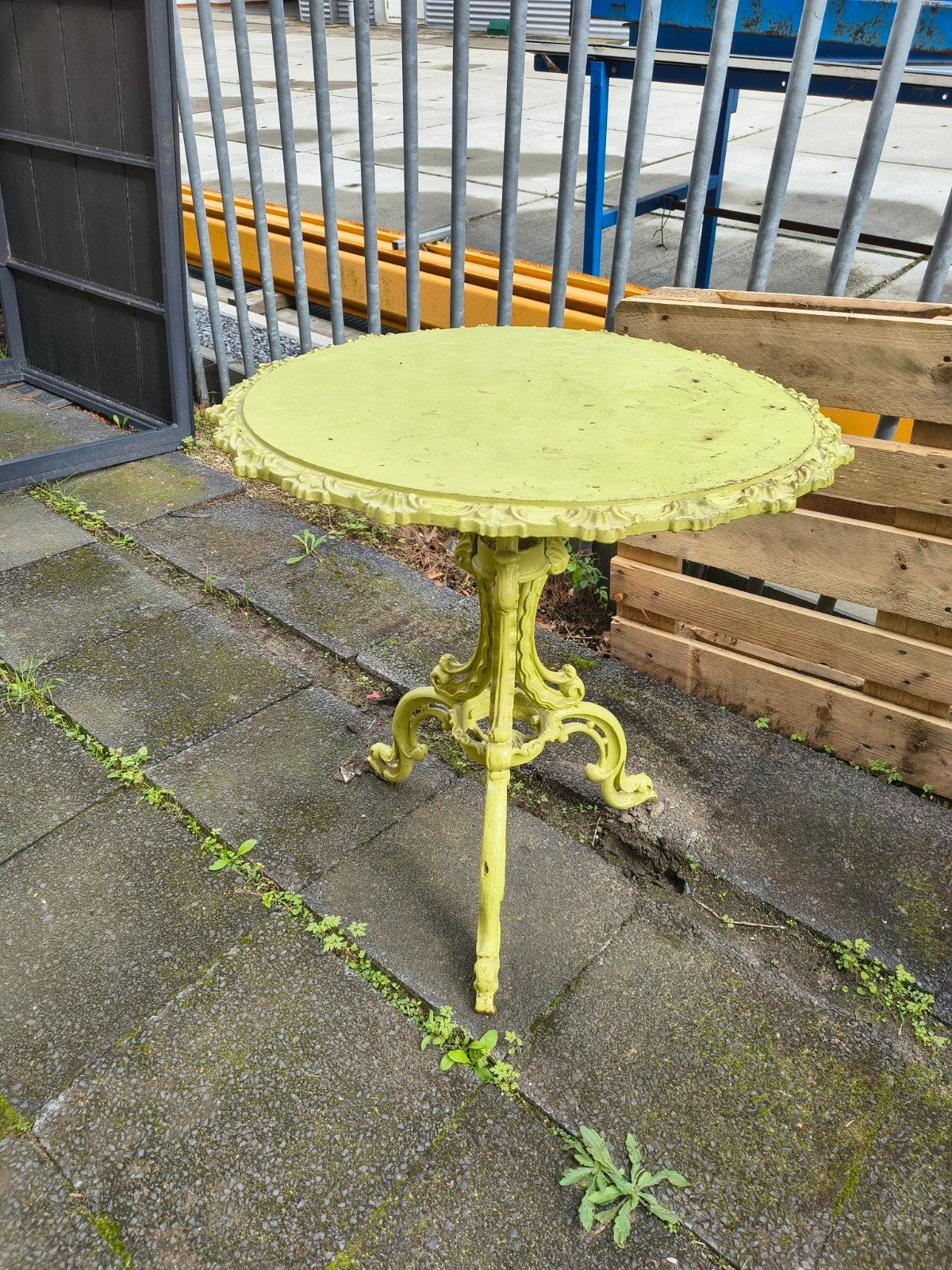 gietijzeren tafel tuintafel, Ophalen, Gebruikt, ., Rond