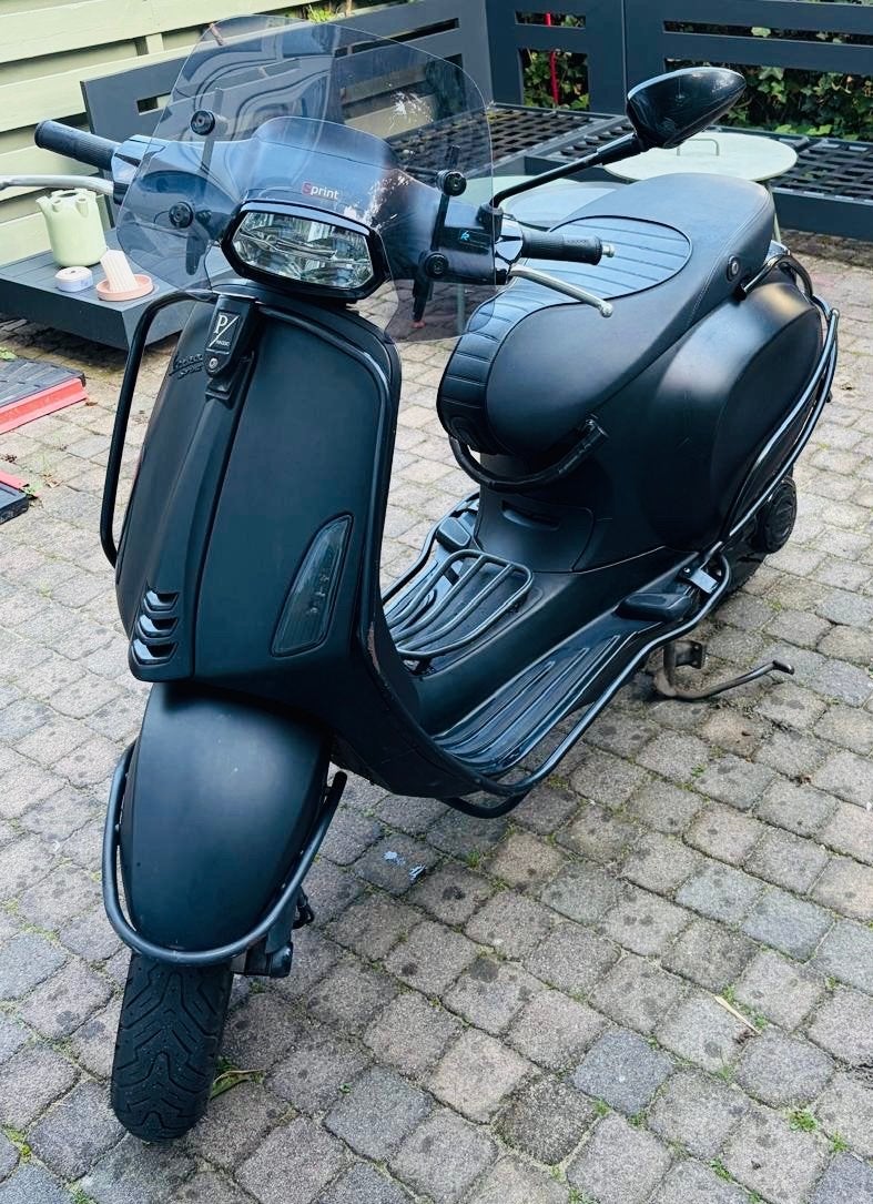 Vespa Sprint Mat Zwart - 2020/24.600km, Ophalen, Gebruikt, Overige modellen, Maximaal 45 km/u