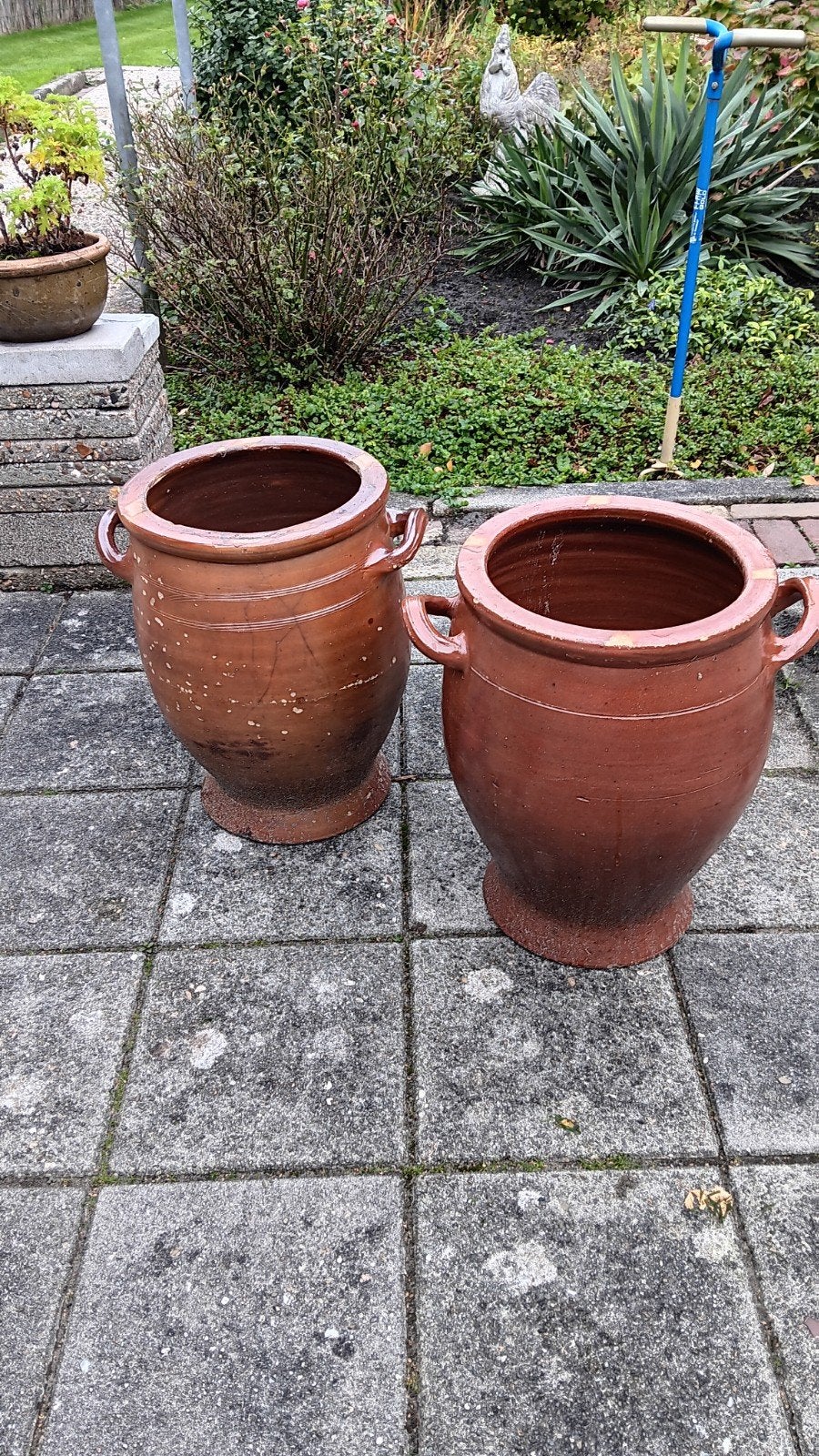 Keulse potten (bruin) 46,5 cm hoog, Rond, Binnen, Aardewerk, 40 tot 70 cm