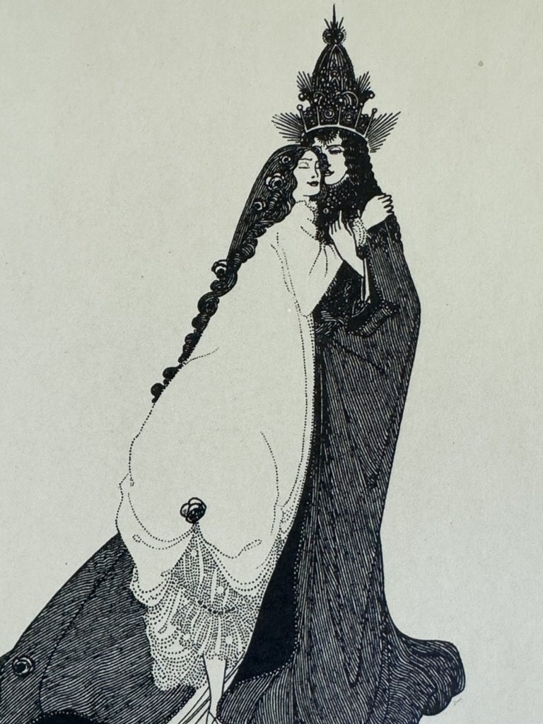 Aubrey Beardsley - Originele prent 1901 - Saint Rose of Lima, 40 cm, Verzenden, Overige technieken, Origineel