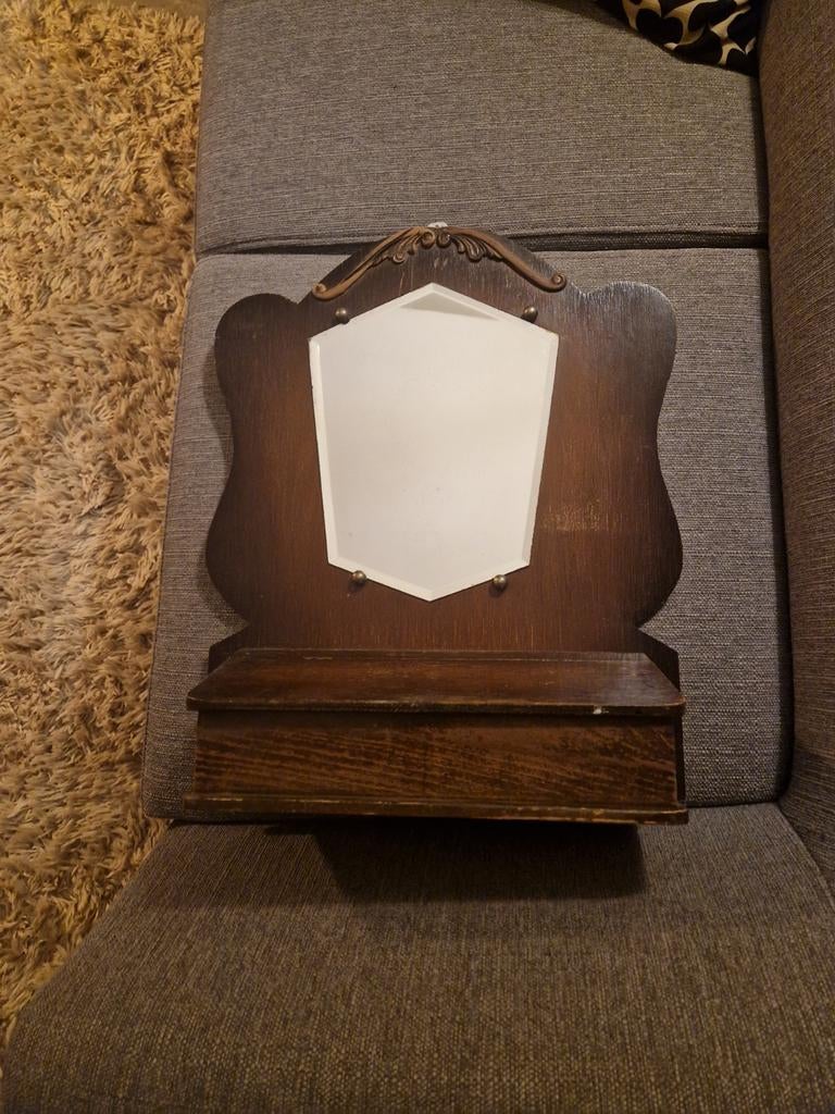 Kammenbak met spiegel vintage, Ophalen of Verzenden, Minder dan 50 cm