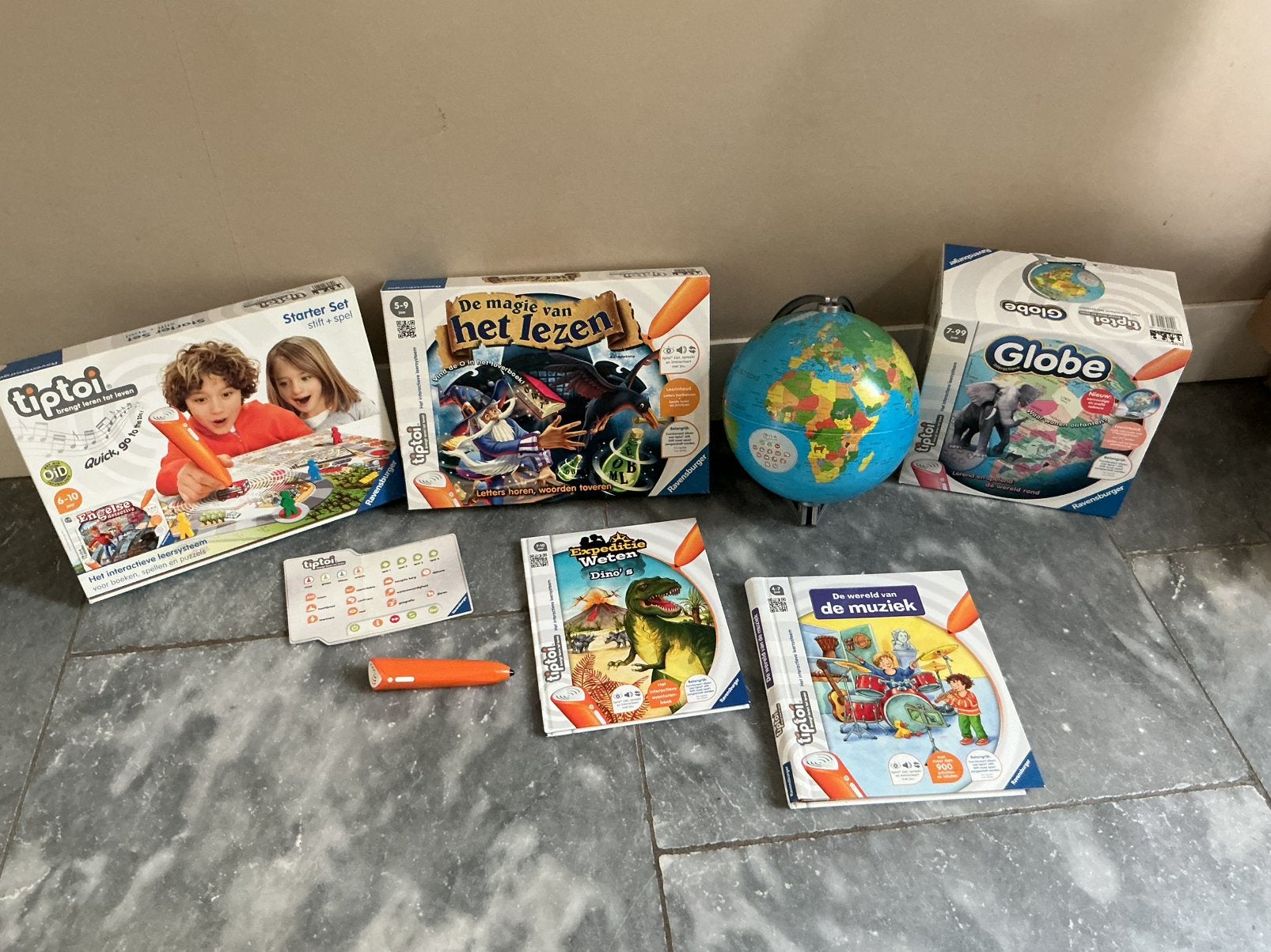 Tiptoi starterset met veel extras, Ophalen of Verzenden, Zo goed als nieuw, Taal en Lezen, Met geluid