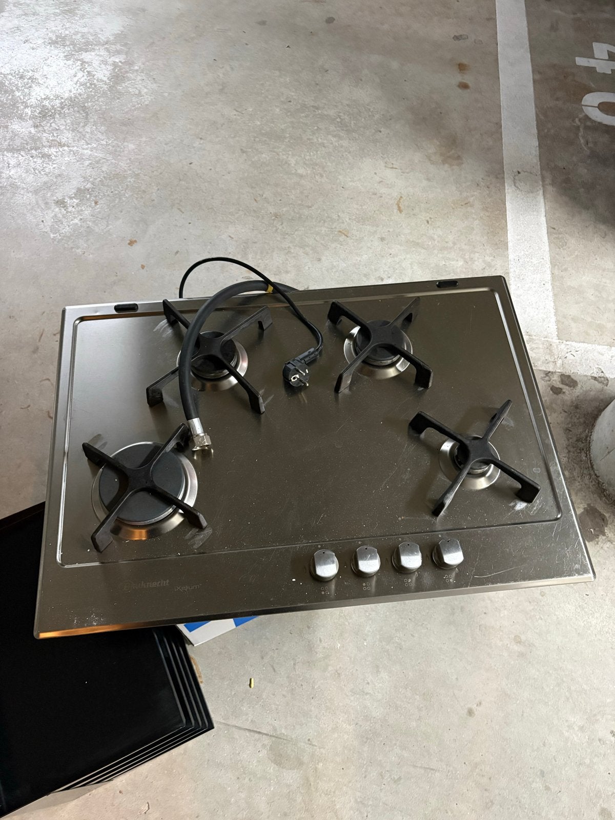 Bauknecht gaskookplaat met elektrische ontsteking, Witgoed en Apparatuur, Ophalen, Gebruikt, 4 kookzones, Inbouw