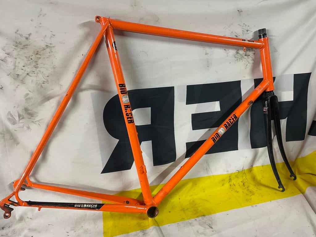 Bio Racer cinelli Fietsframe 62.5ct met Voorvork - Oranje, Verzenden, Gebruikt, Overige typen
