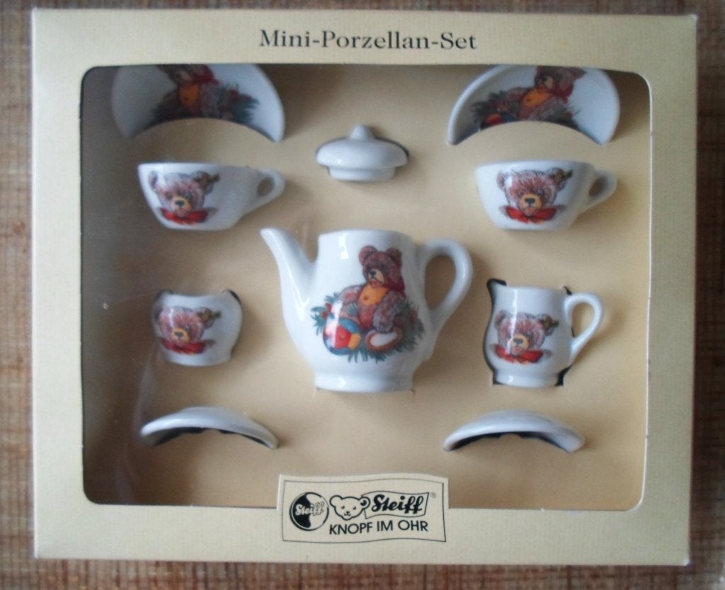 Steiff. Porseleinen mini Kinderserviesje compleet.(10-Delig, Ophalen of Verzenden, Nieuw