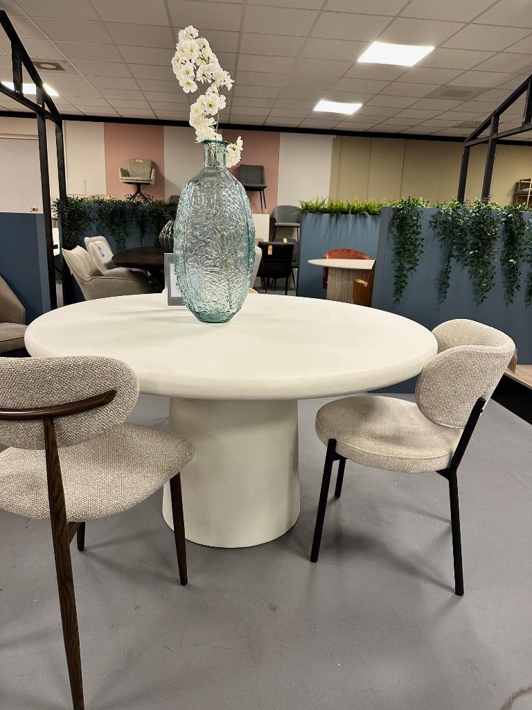Frost tafel - by boo eettafel - ronde witte tafel 150cm, Ophalen, Nieuw, Eén