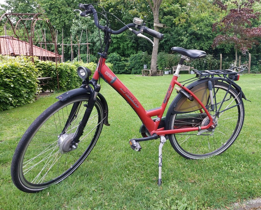 Sparta dames fiets -rood maat 48/28, Ophalen, Sparta, Gebruikt, 47 tot 50 cm