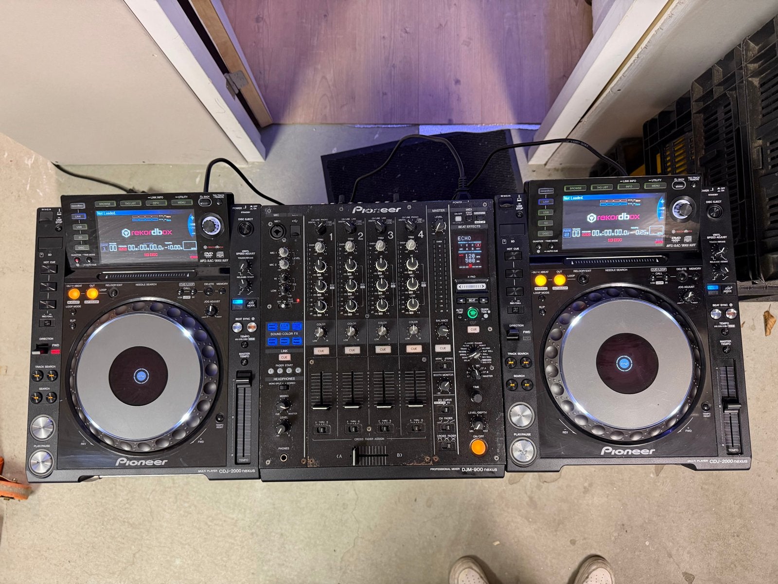 Pioneer NXS DJ Set: 2x CDJ 2000 NXS, 1x DJM 900 NXS, Muziek en Instrumenten, Dj-sets en Draaitafels, Ophalen, Gebruikt, Dj-set