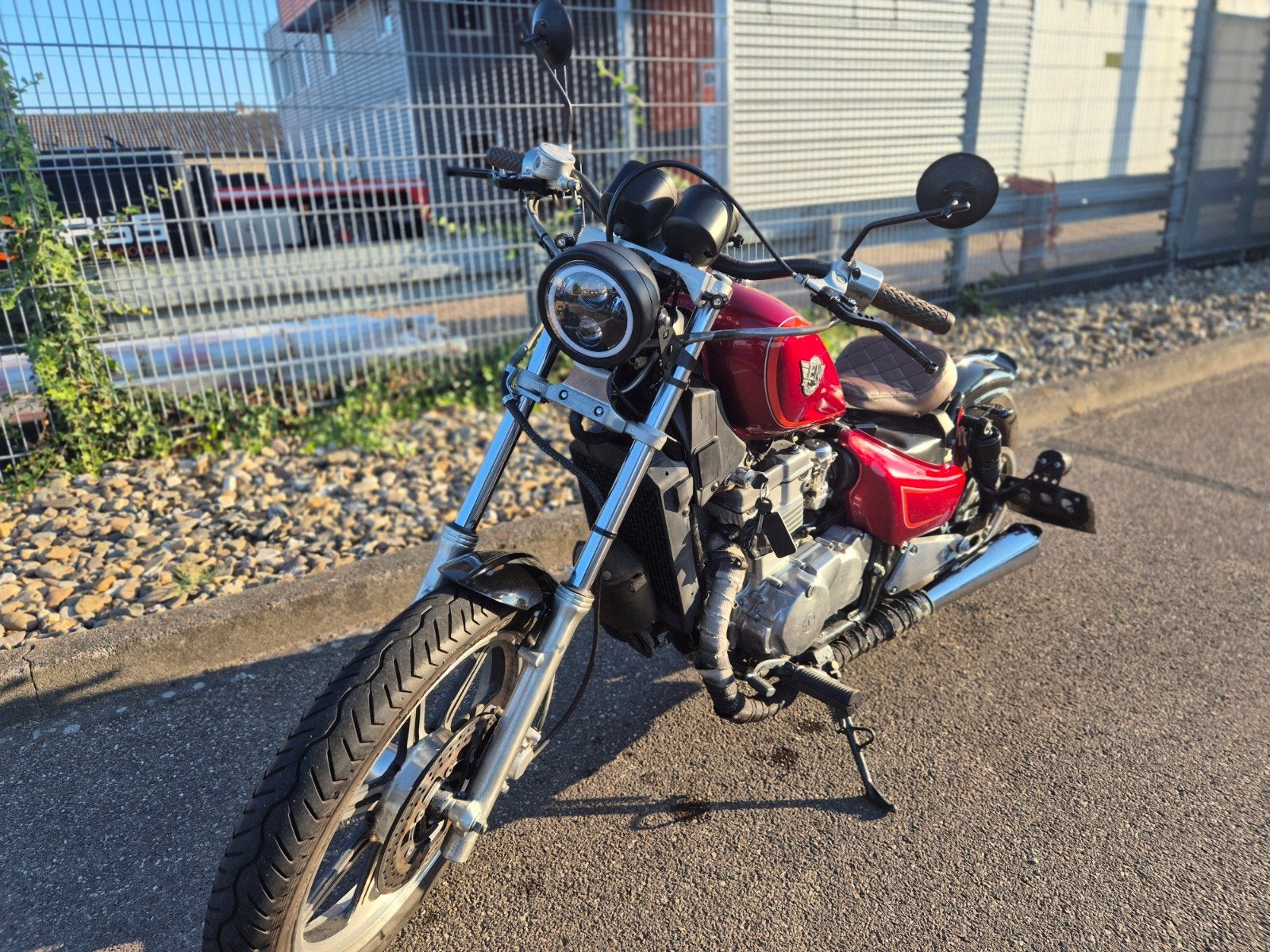 Unieke Kawasaki EN500 Bobber uit 1991 - Volledig LED & DRL, Motoren, Motoren | Kawasaki, Sportuitlaat, 2 cilinders, Gebruikt, Particulier
