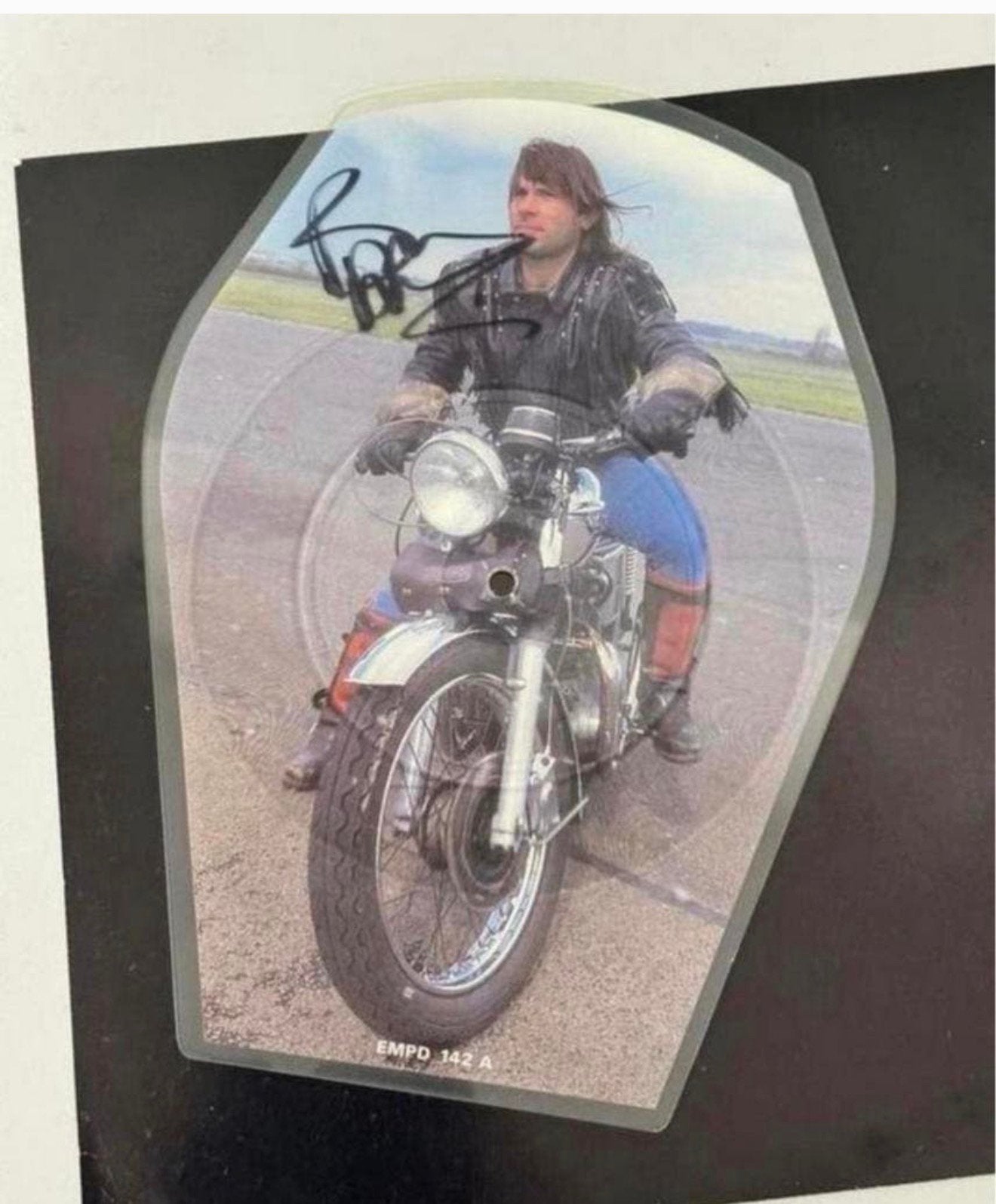 BRUCE DICKINSON All the young dudes SIGNED Cut-To-Shape LP, Verzamelen, Ophalen of Verzenden, Zo goed als nieuw, H, H