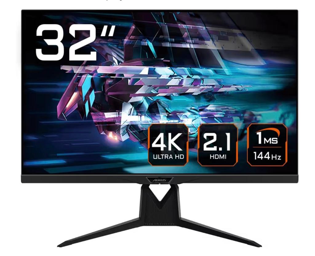 Gigabyte AORUS FI32U 4K Pro Gaming Monitor, Computers en Software, Monitoren, HDMI, IPS, 101 t/m 150 Hz, Ophalen