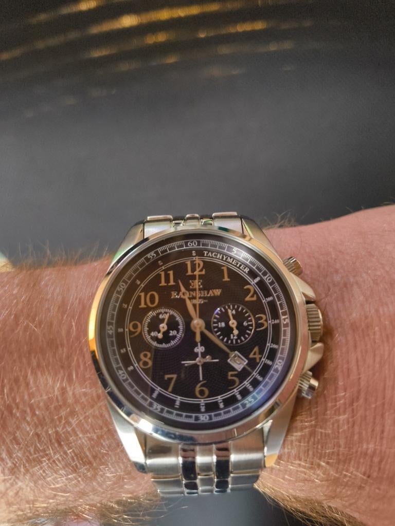 Earnshaw 1805 Polshorloge, Sieraden, Tassen en Uiterlijk, Horloges | Heren, Ophalen of Verzenden, Gebruikt, Staal, Overige merken
