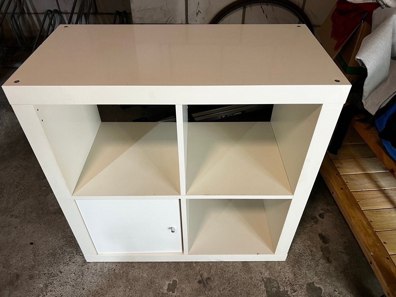IKEA Kallax Kast met 4 vakken - Wit, Gebruikt, Minder dan 100 cm, 25 tot 50 cm, Overige houtsoorten