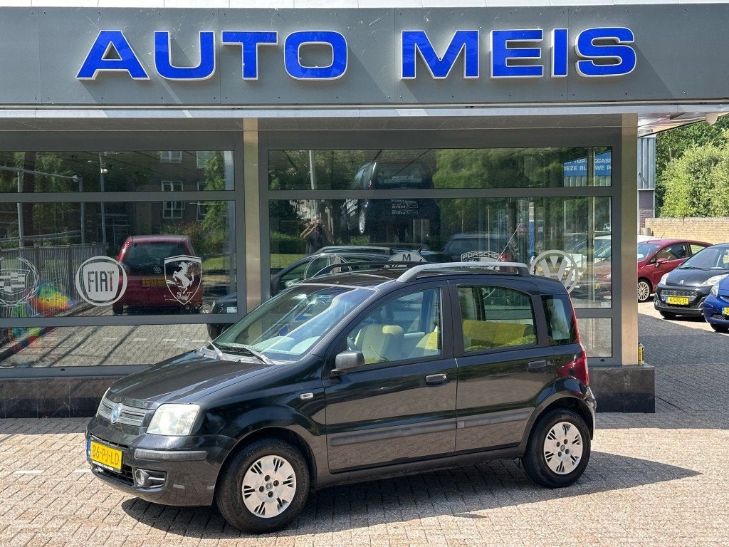 Fiat PANDA 1.2 SportSound  Panorama NAP-Autopas, Auto's, Fiat, Gebruikt, Zwart, Bedrijf, Handgeschakeld