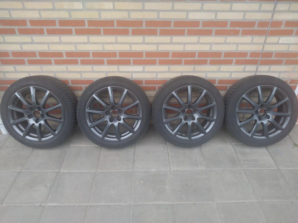 Set van 4 velgen met winterbanden, Auto-onderdelen, Ophalen, Gebruikt, Banden en Velgen, 17 inch