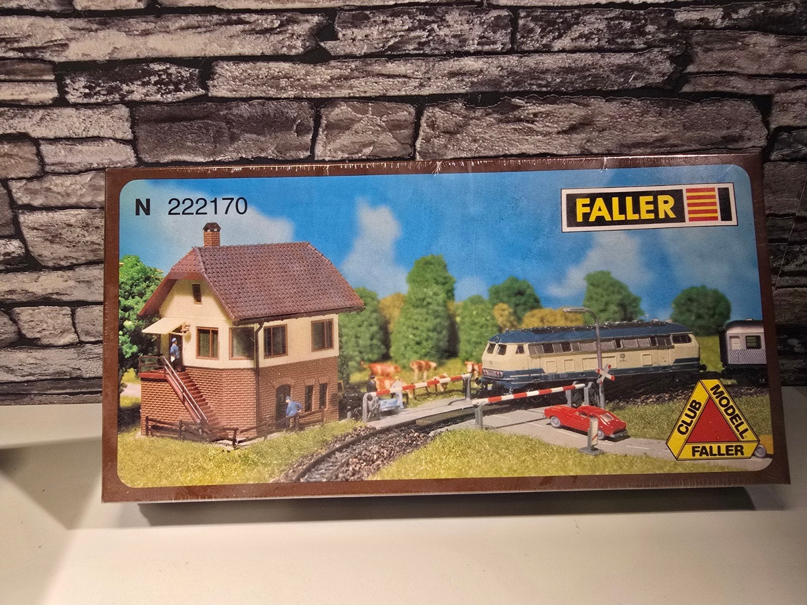 faller overweg met seinhuis N spoor trein 1:160, Hobby en Vrije tijd, Overige merken, Gelijkstroom of Wisselstroom, Brug, Tunnel of Gebouw