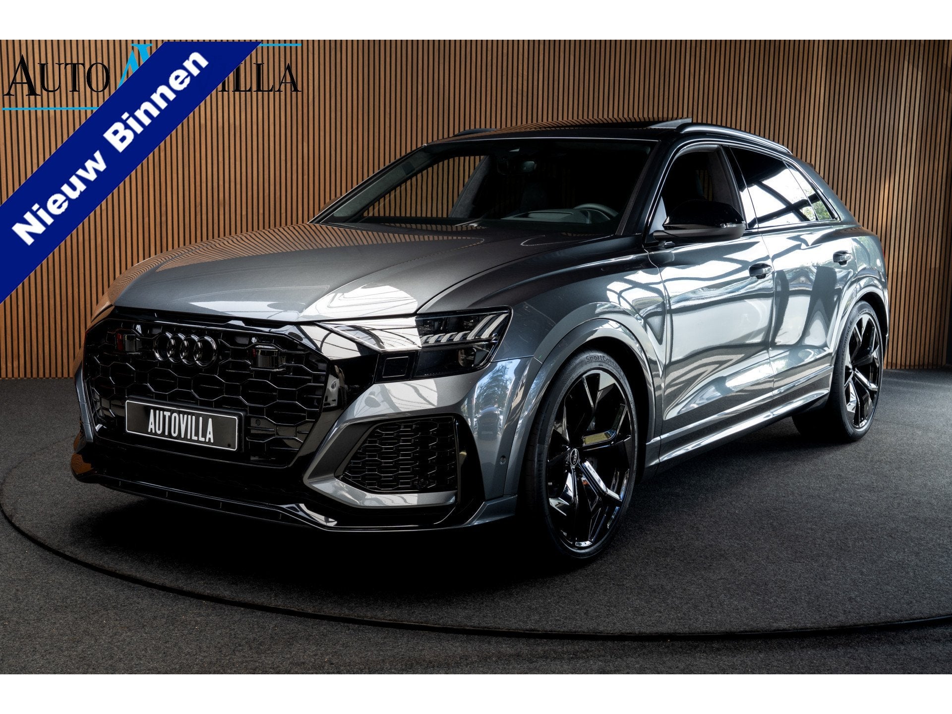 Audi RS Q8 4.0 TFSI B&O HUD Massage Keramisch Softclose ACC, Auto's, Dealer onderhouden, Gebruikt, 600 pk, Leder
