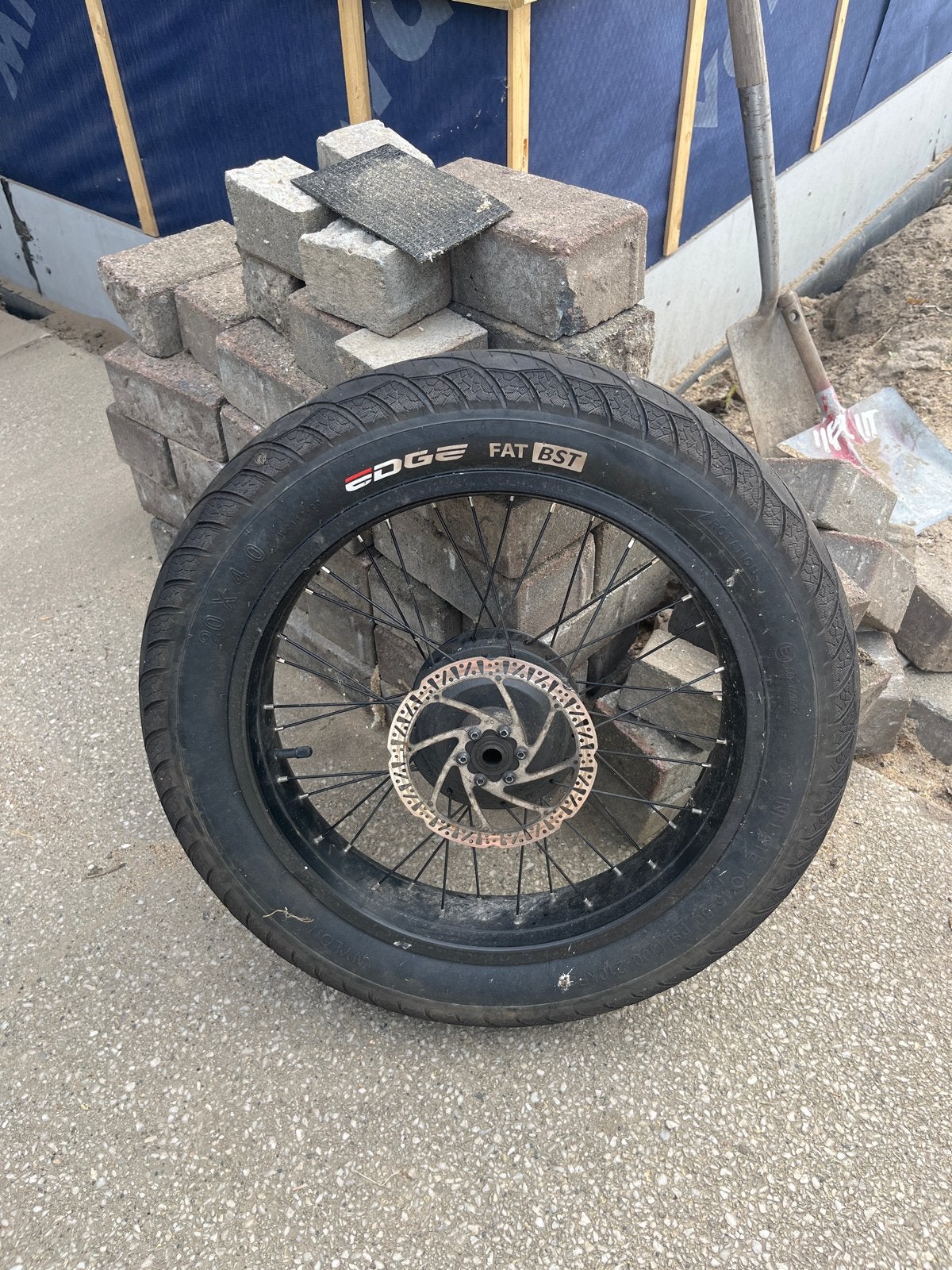Fatbike straatband slick met velg - Zo goed als nieuw, Ophalen, Band, Zo goed als nieuw, Fatbike