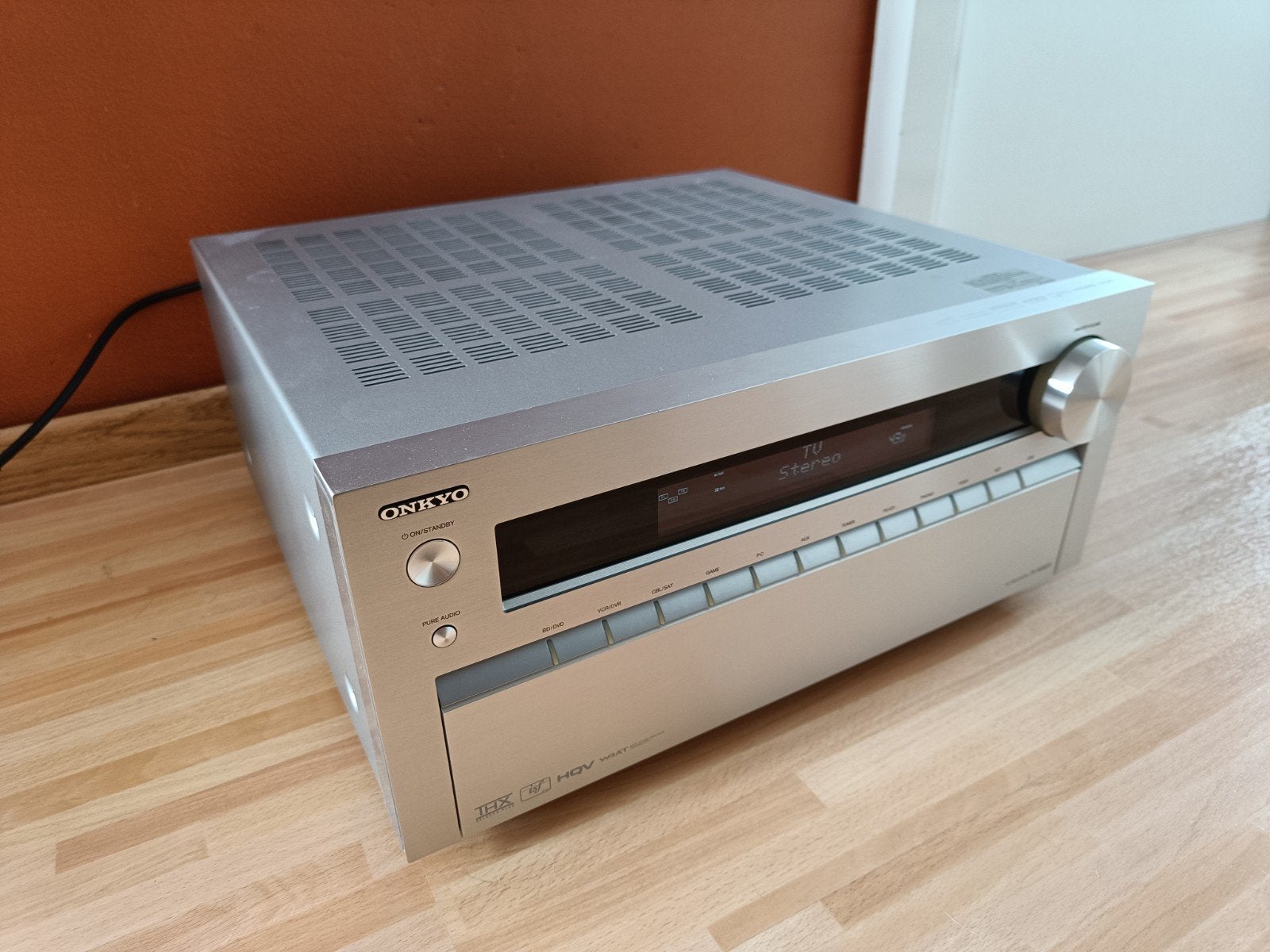 Onkyo TX-NR809 AV-receiver - Zilver, 7.2-kanaals, Ophalen, Zo goed als nieuw, 120 watt of meer, Onkyo