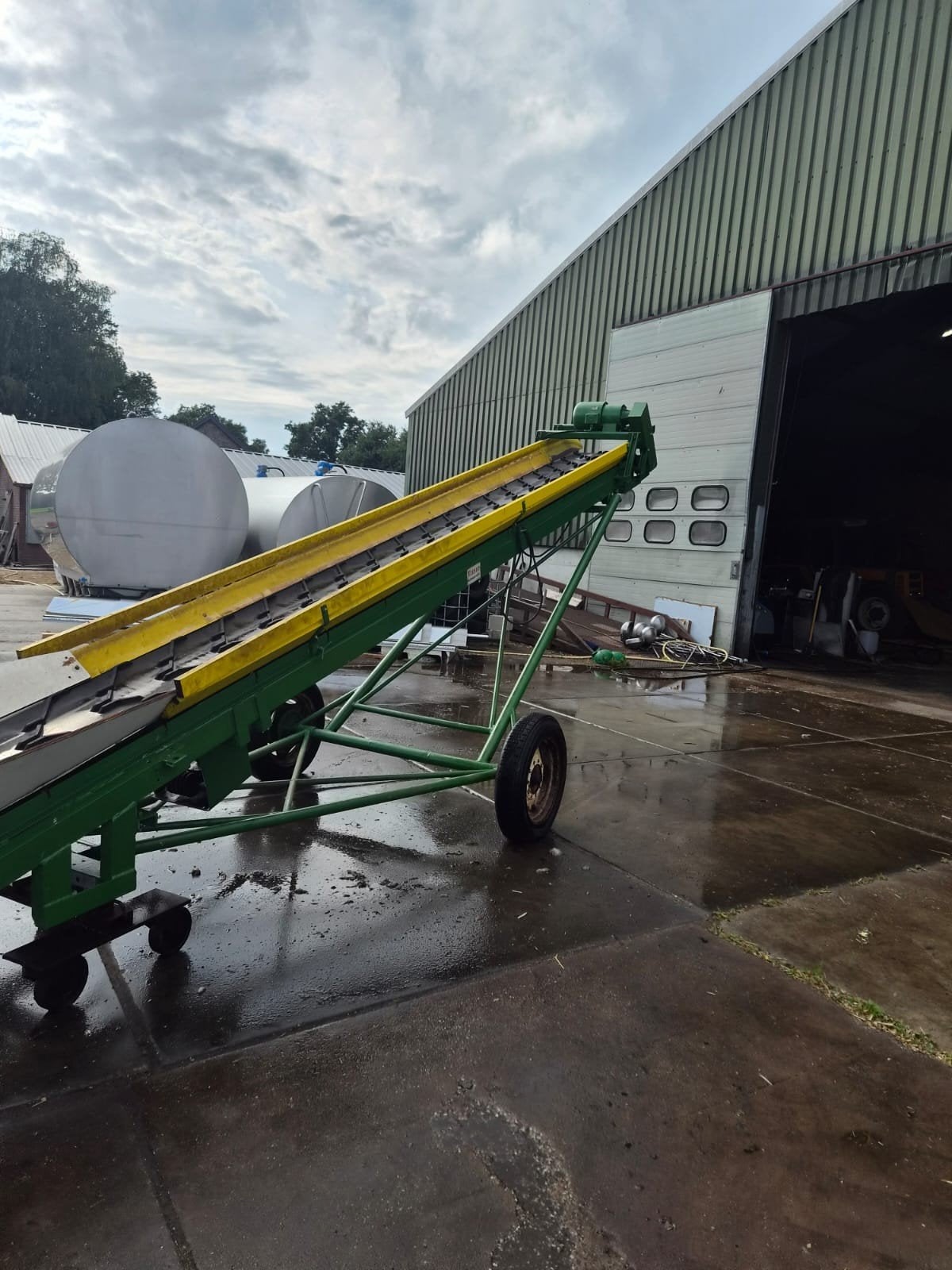 Transportband voor aardappelen en uien, Ophalen, Gebruikt