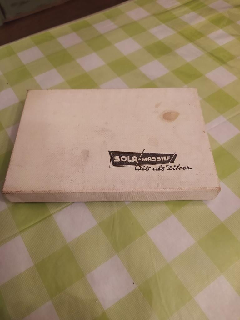 Vintage sola messen leggers (6) in doos, Ophalen of Verzenden
