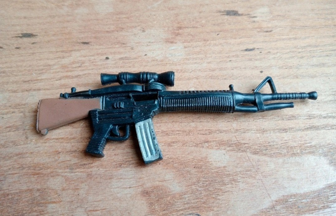 Gi joe gijoe geyperman action man large gun riffle part, Ophalen of Verzenden, Gebruikt