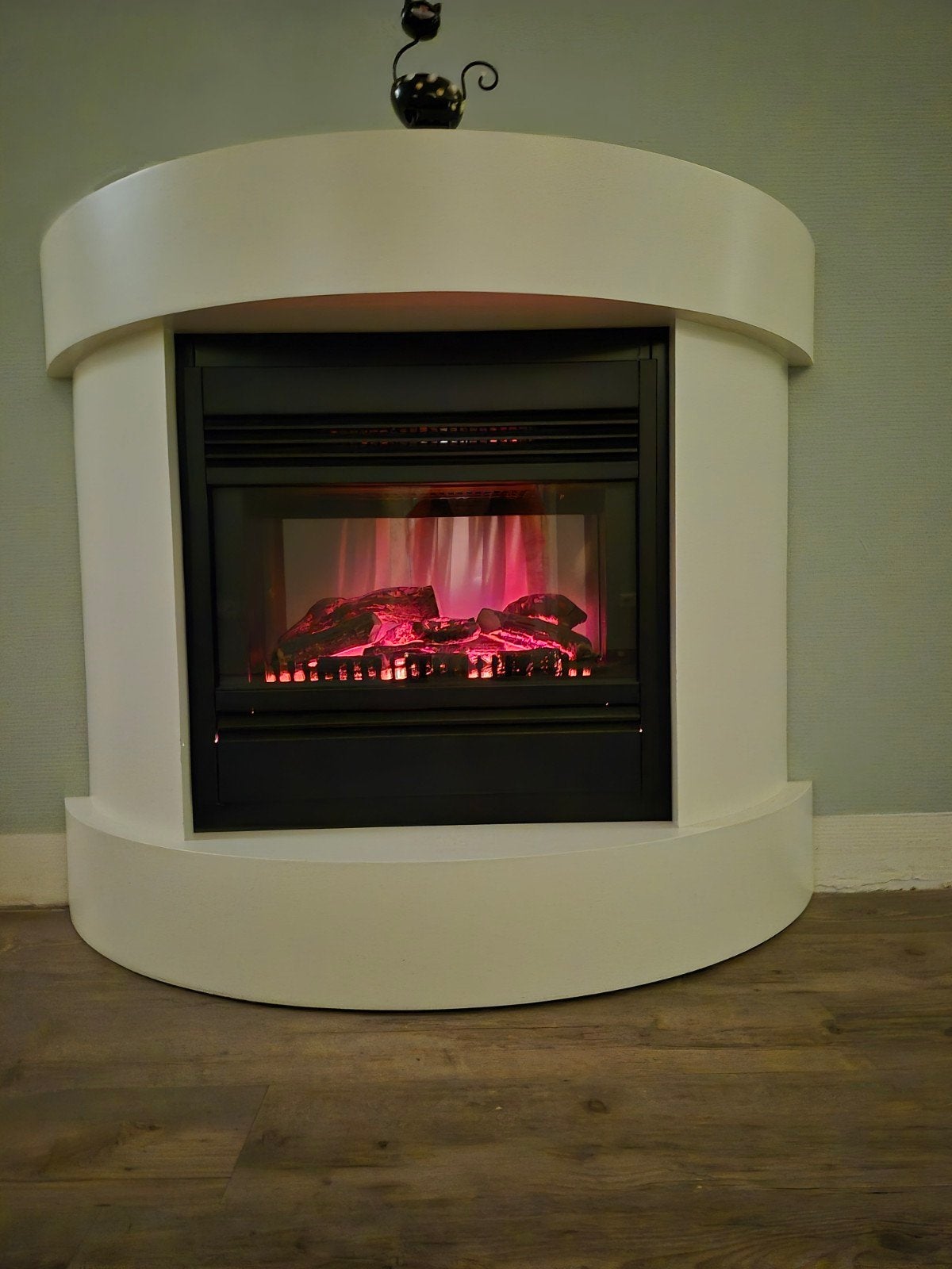 Elektrische haard in meubel - Sfeer en Verwarming, Ophalen of Verzenden, Gebruikt, Vrijstaande haard, Elektrische haard