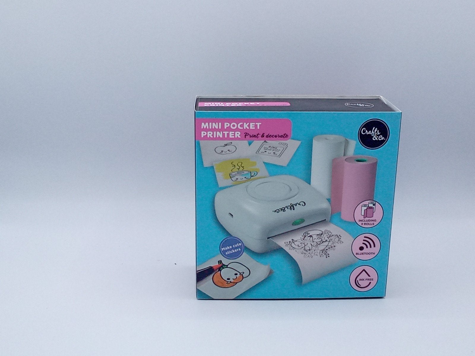 Crafts & Co. Mini Pocket Printer - Print & Decorate, Ophalen of Verzenden, Gebruikt, Crafts & Co.