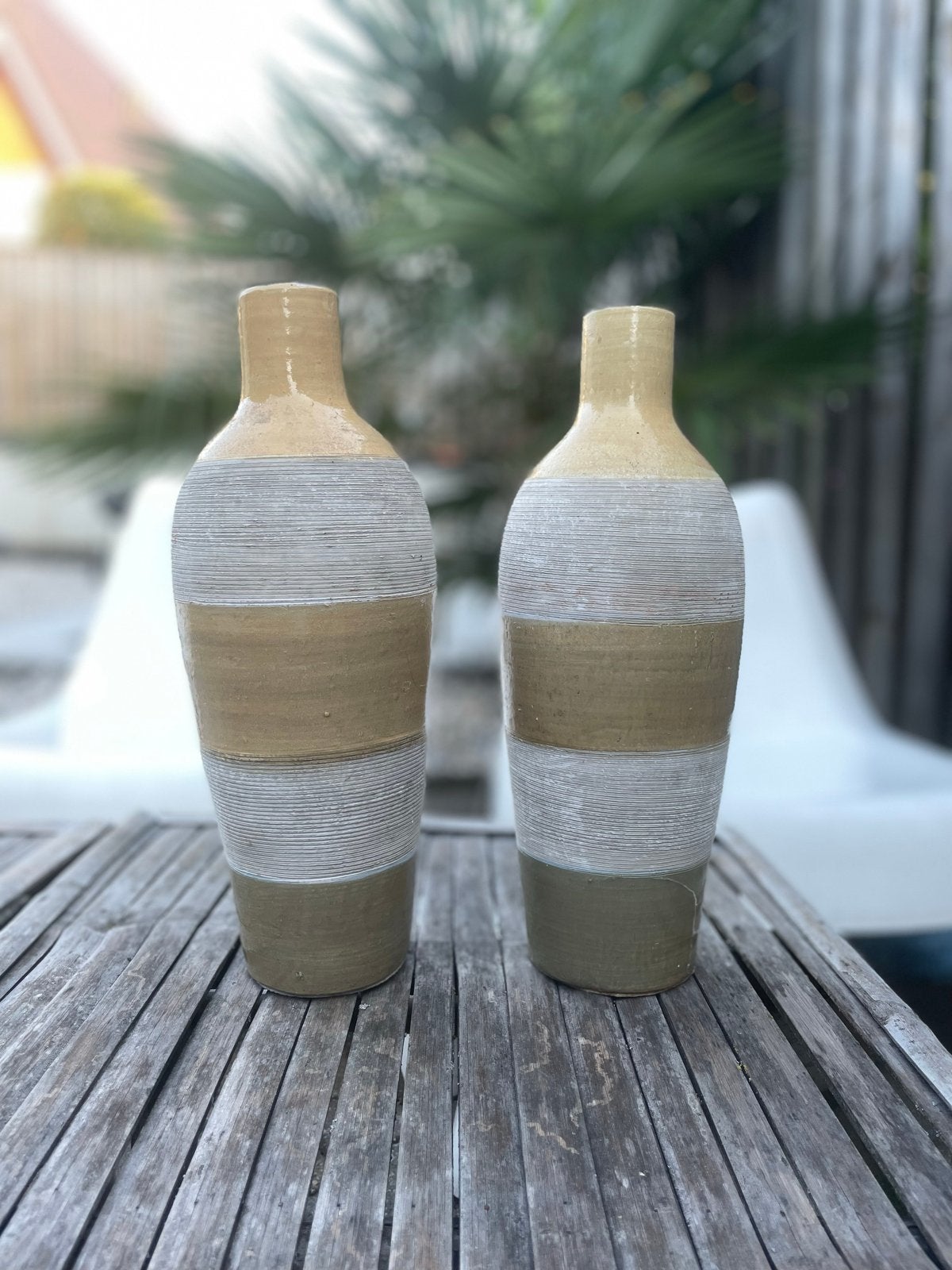 Set van 2 decoratieve kruiken - Aardetinten, Ophalen of Verzenden