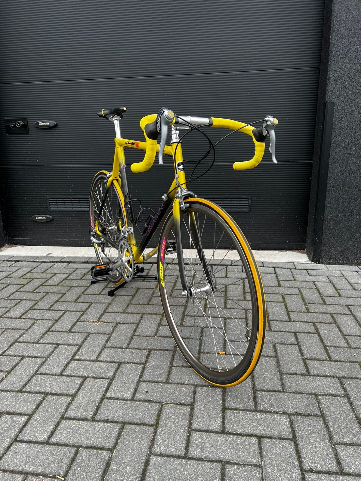 CARBON Giant CADEX 61cm shimano 600 zwart geel racefiets, 28 inch, Carbon, Velgrem, Zo goed als nieuw