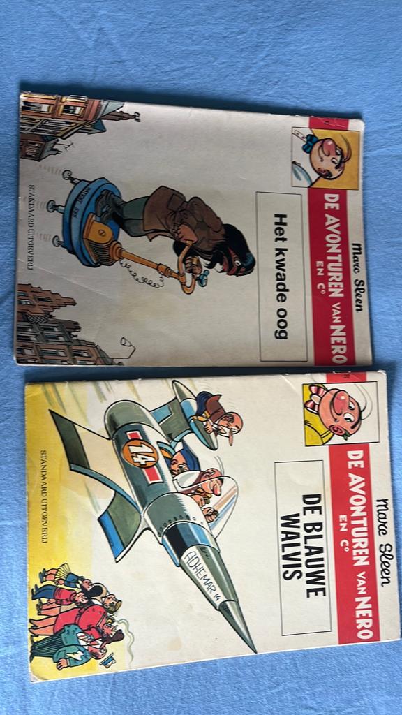 Nero stripboeken: Het Kwade Oog & De Blauwe Walvis, Boeken, Stripboeken, Meerdere stripboeken, Ophalen, Gelezen