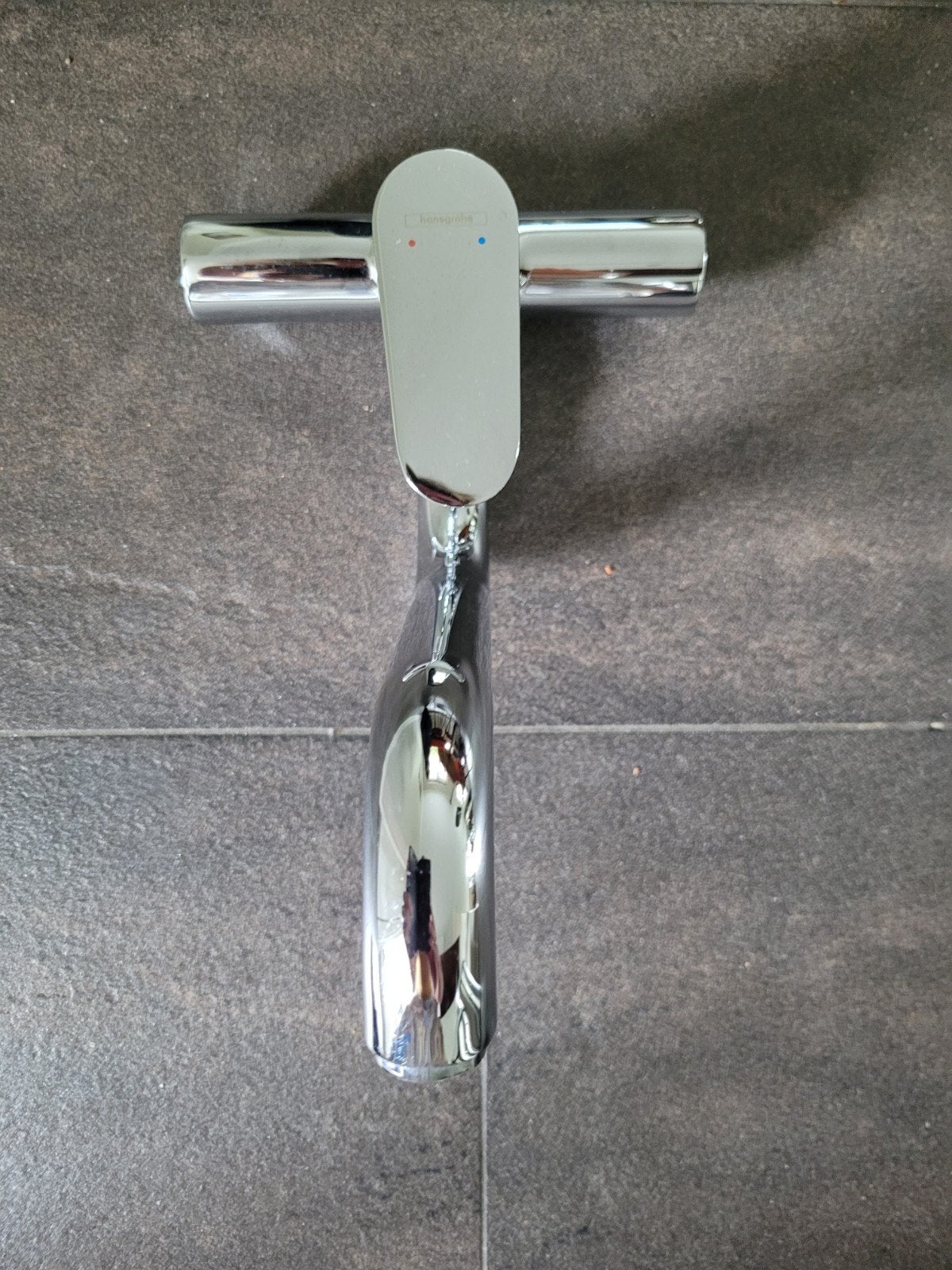 Hansgrohe Chroom meng kraan - uitstortgootsteen of bad, Ophalen, Zo goed als nieuw, Chroom, Overige typen