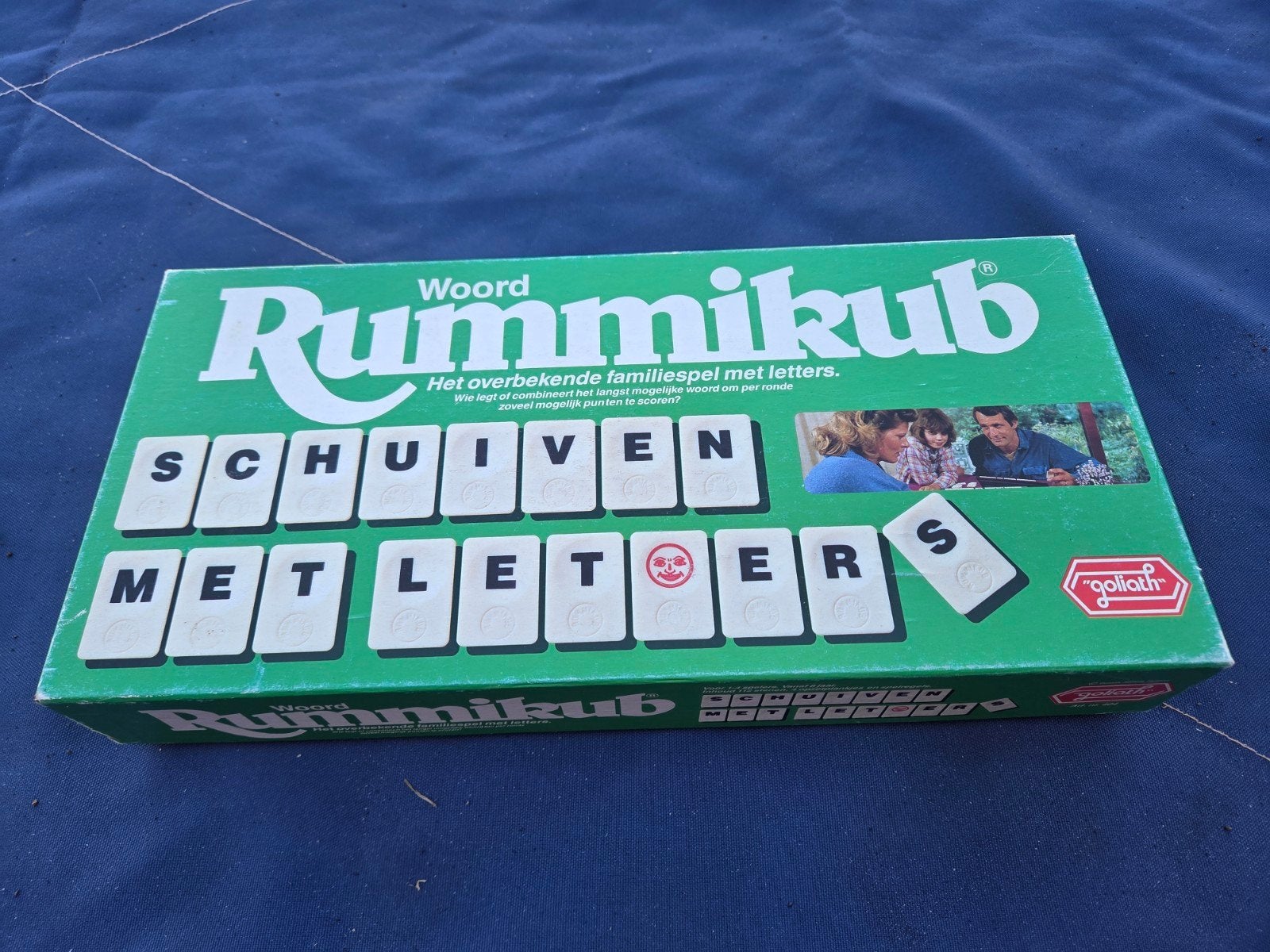 Woord Rummikub, Hobby en Vrije tijd, Gezelschapsspellen | Bordspellen, Drie of vier spelers, Ophalen of Verzenden, Gebruikt, Goliath