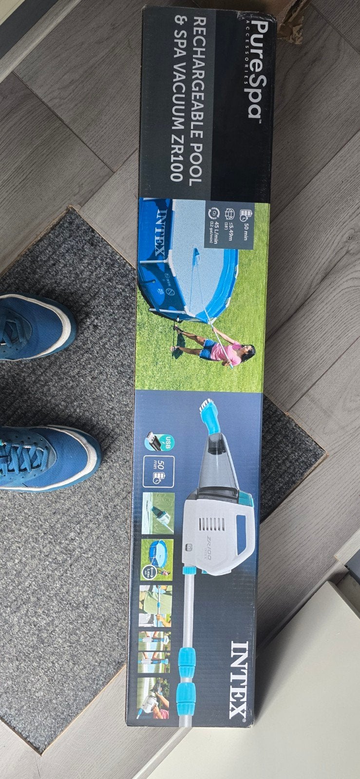 Intex PureSpa Oplaadbare Zwembad & Spa Stofzuiger ZR100, Ophalen