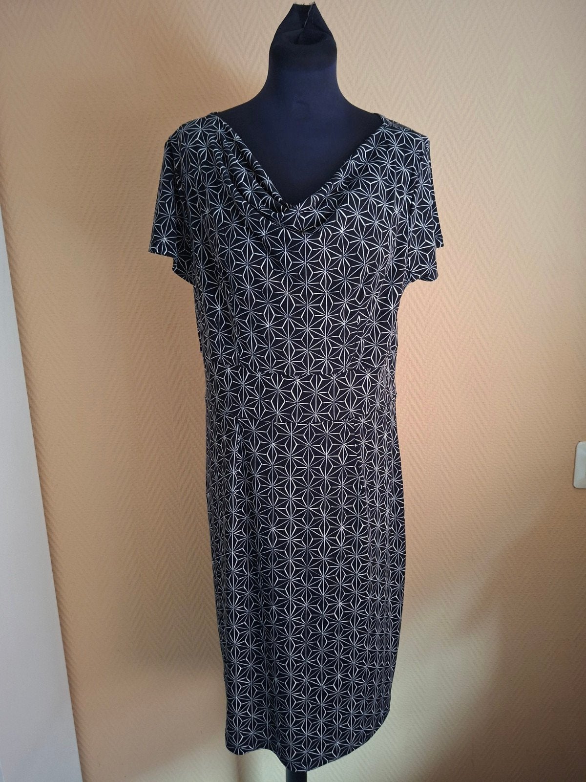 King Louie Zomerjurkje Maat L - Zo goed als nieuw, Kleding | Dames, Zwart, Maat 42/44 (L), Ophalen of Verzenden, Zo goed als nieuw