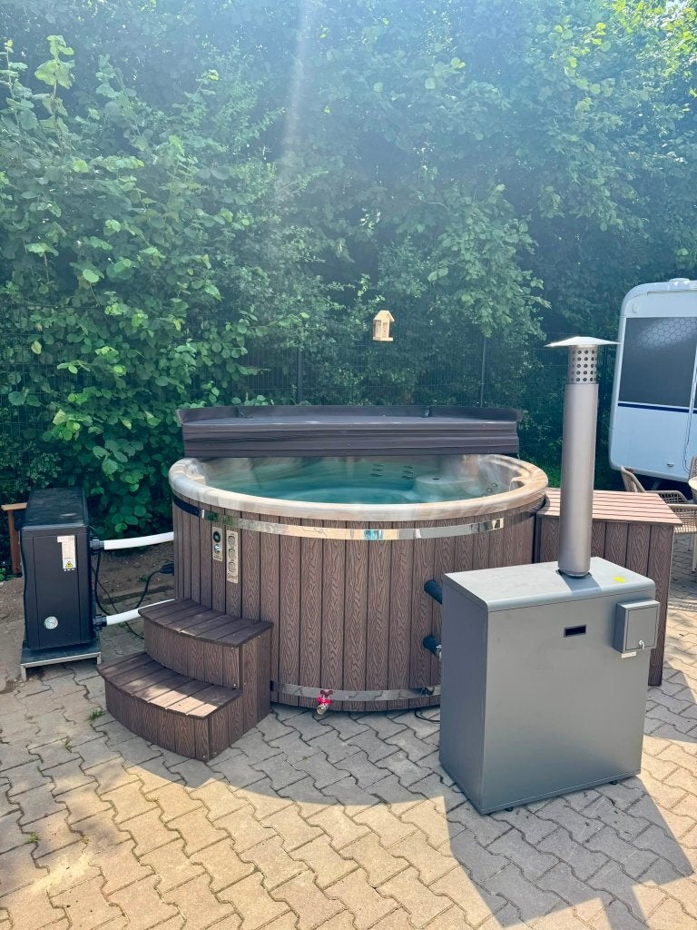 Hottub/Zwembad Biodieselkachel 20kW | pomp, 50L tank, wifi, Verzenden, Nieuw, Pomp, Vast