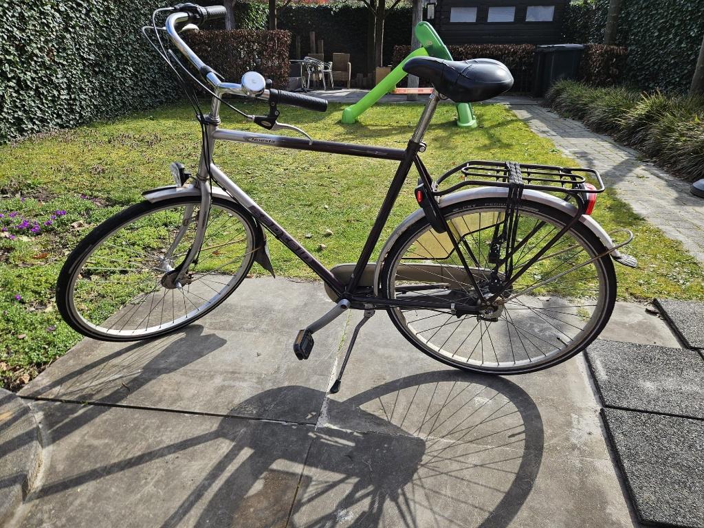 Heren fiets Kaptein, frame 60 cm hoog., Fietsen en Brommers, Fietsen | Heren | Herenfietsen, Gebruikt, Versnellingen, 57 tot 61 cm