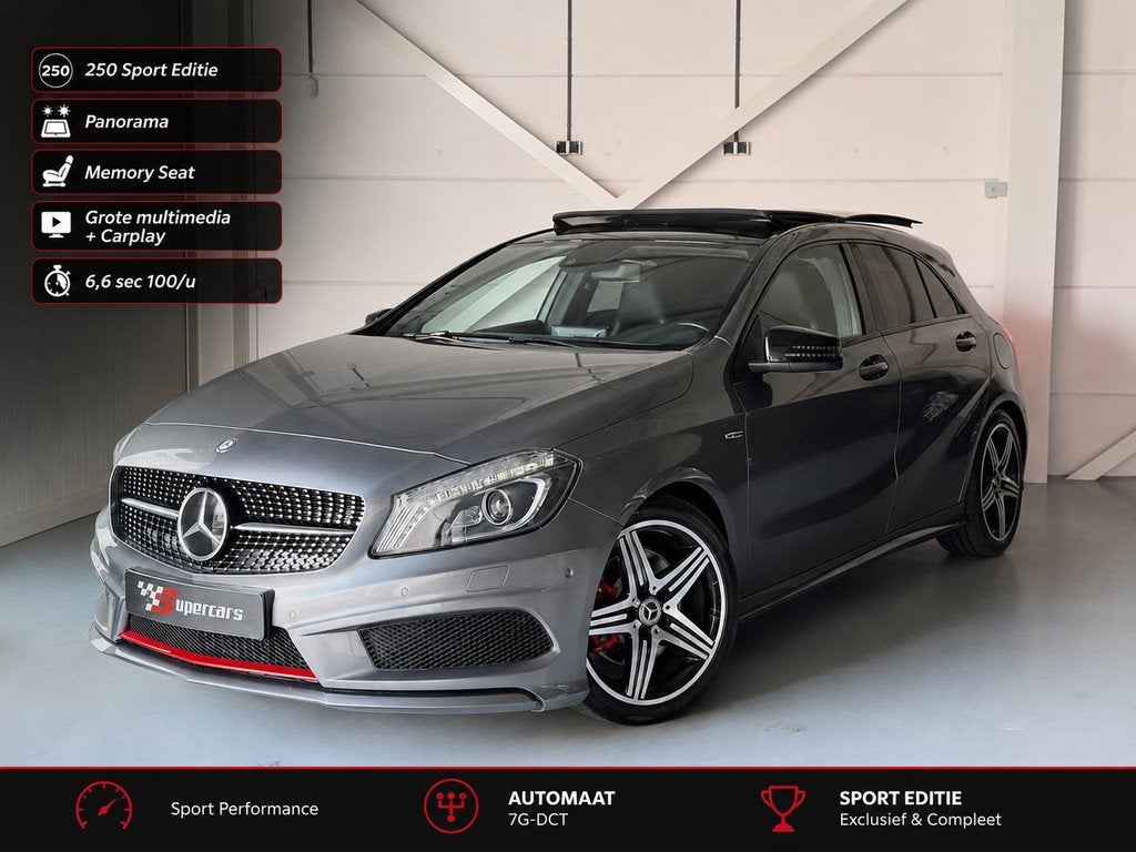 Mercedes-Benz A-klasse 250 Sport Ambition - FULL OPTIE - AMG, Auto's, Mercedes-Benz, 730 kg, Gebruikt, 4 cilinders, Bedrijf