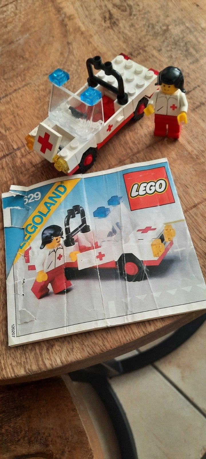 Lego Ambulance 6629 met minifiguur en instructies, Compleet, Gebruikt, Lego, Ophalen of Verzenden