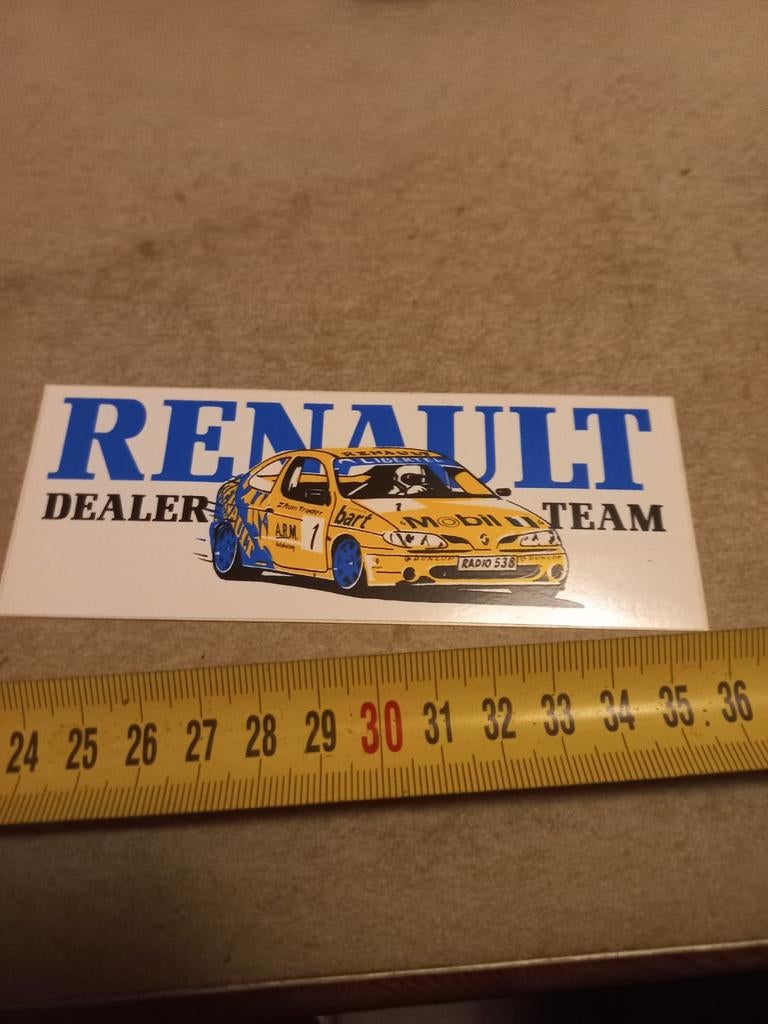 Renault dealer team, Verzamelen, Stickers, Ophalen of Verzenden, Zo goed als nieuw