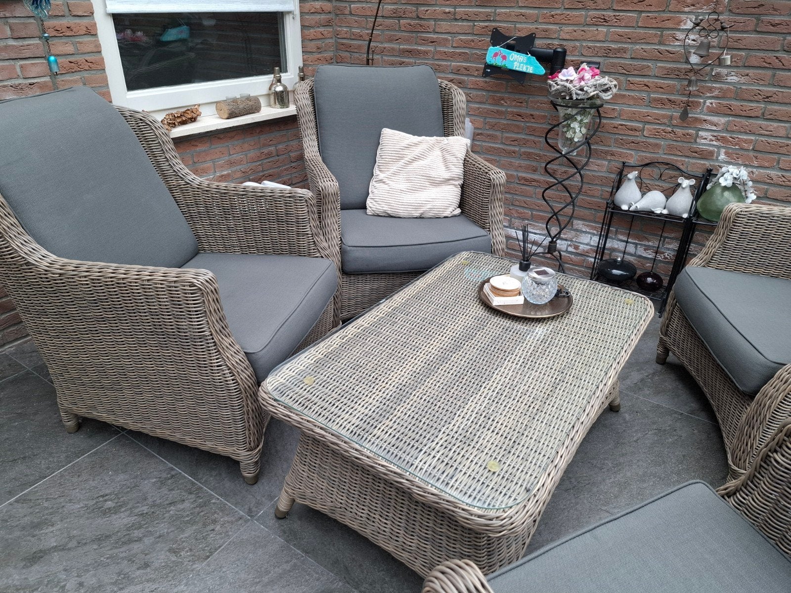 4 seasons tuinset, Ophalen, Zo goed als nieuw, Wicker