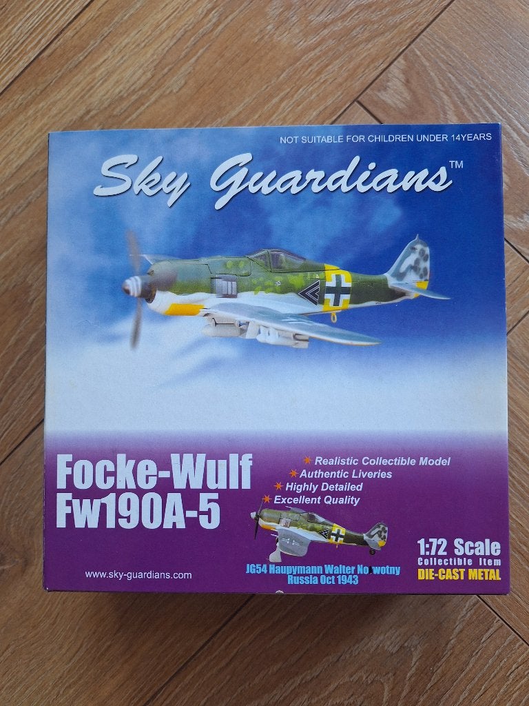 Diecast 1:72 1/72 Witty Wings Sky Guardians Focke-Wulf Fw190, Overige merken, 1:72 tot 1:144, Ophalen of Verzenden, Zo goed als nieuw