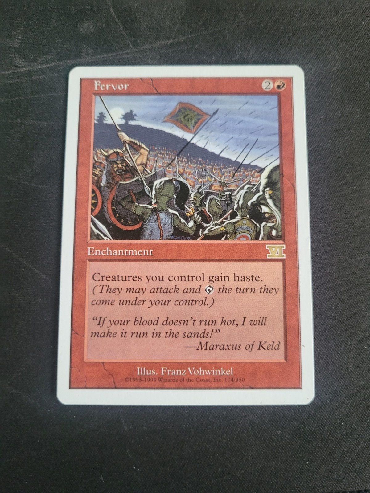 Fervor MTG 6th Edition Magic the Gathering Kaart, Ophalen of Verzenden, Gebruikt, Losse kaart