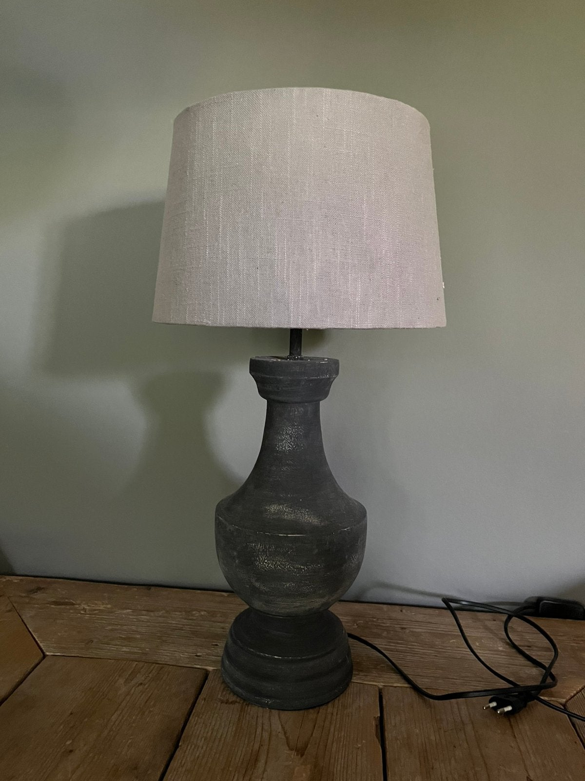 Mooie balusterlamp met kap, Ophalen, Zo goed als nieuw, Met kap