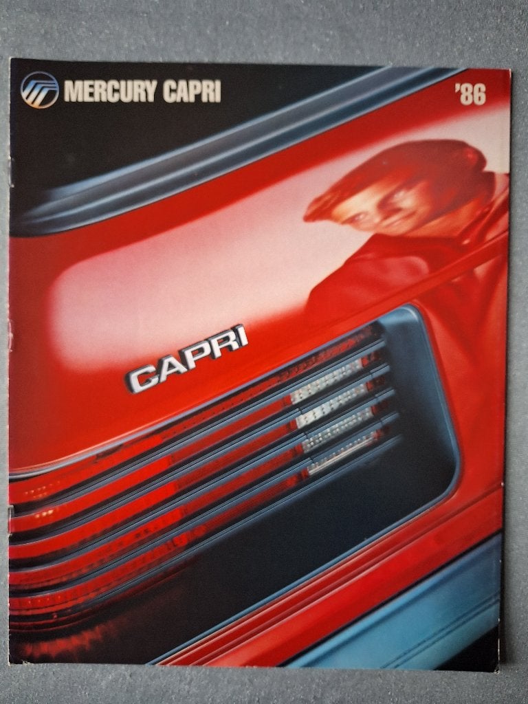 Brochure Mercury Capri - 1986 USA, Ophalen of Verzenden, Zo goed als nieuw, Overige merken