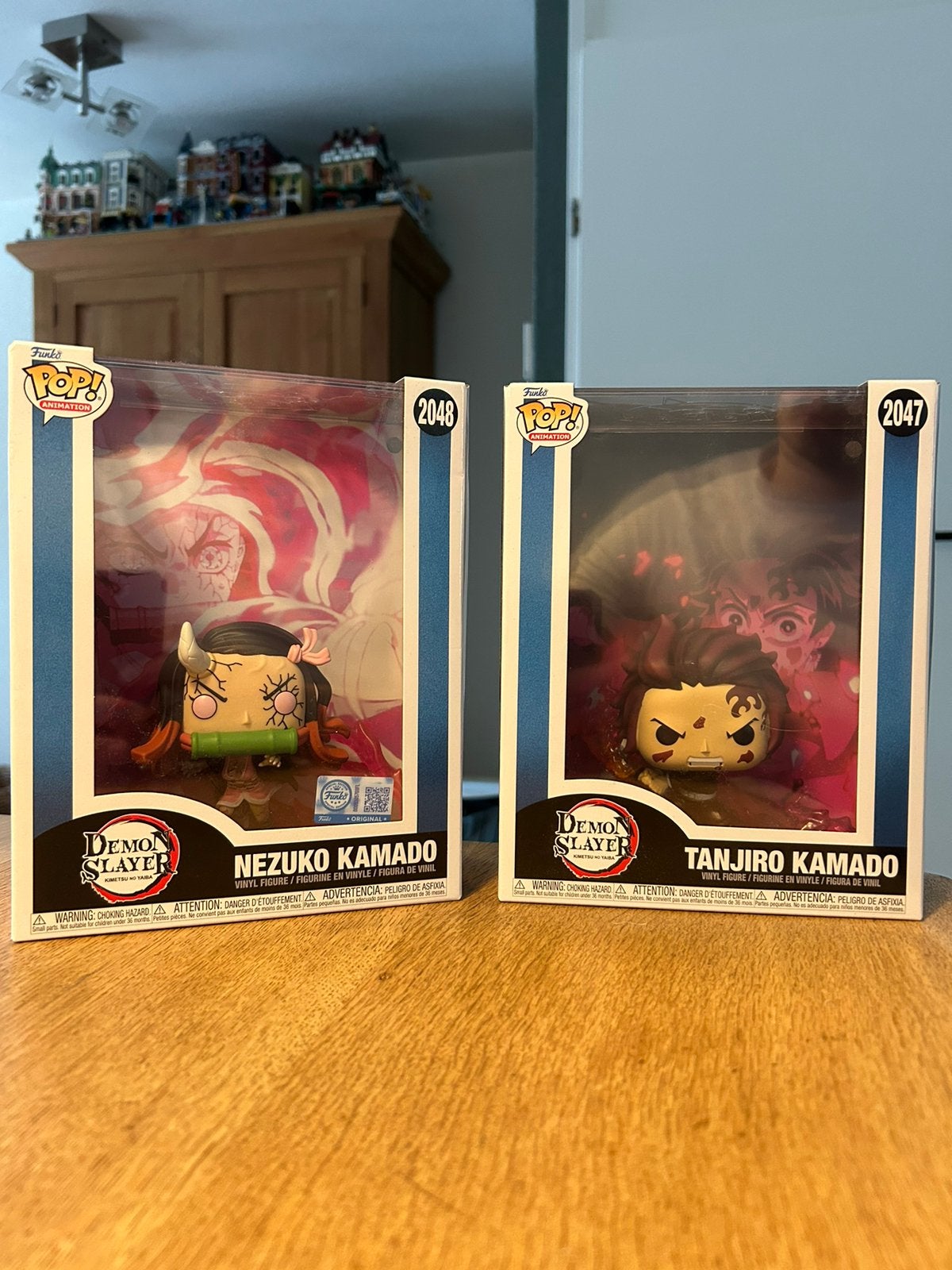 Funko pop! Demon Slayer Nezuko Kamado & Tanjiro, Verzamelen, Ophalen, Zo goed als nieuw