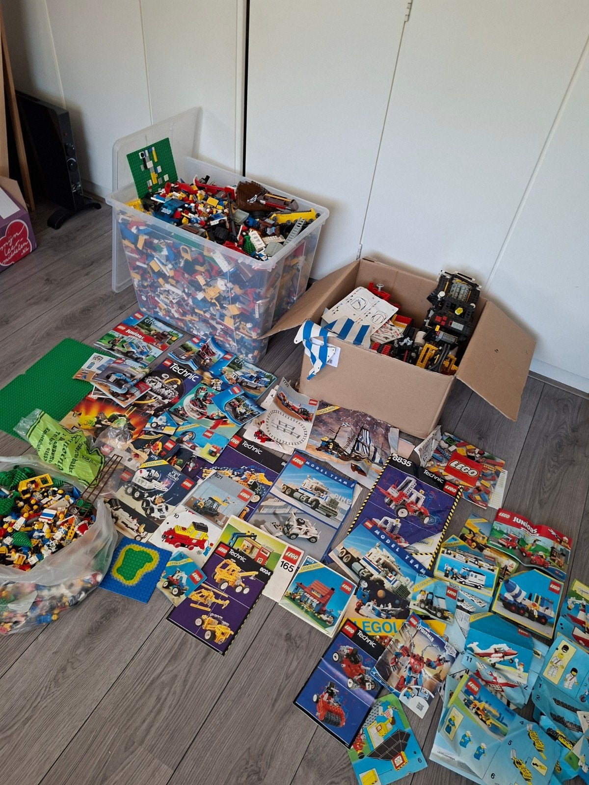 Grote partij LEGO met veel sets en boekjes jaren 80 en 90, Ophalen, Gebruikt, Overige merken